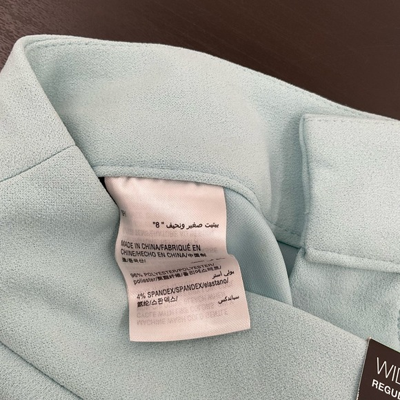 INC Womens Teal Pants Wide Leg Size 8P NWT (A138) - Picture 5 of 7